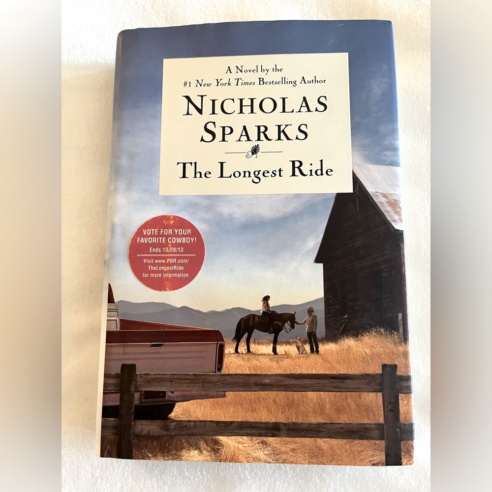 'The Longest Ride' Book by Nicholas Sparks NWT